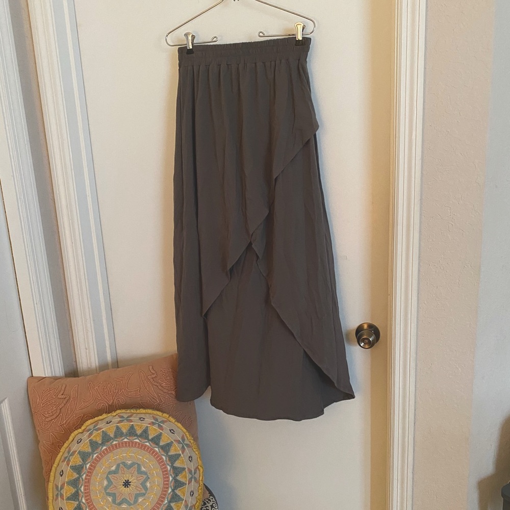 Grey maxi skirt